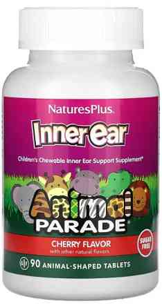 Вітаміни для дітей Nature's Inner Ear Children's Chewable 90 жув таб вишня Київ