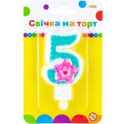 Свеча Maxi Princess "5" висотою 7,62 см (MX622050-5) Винница
