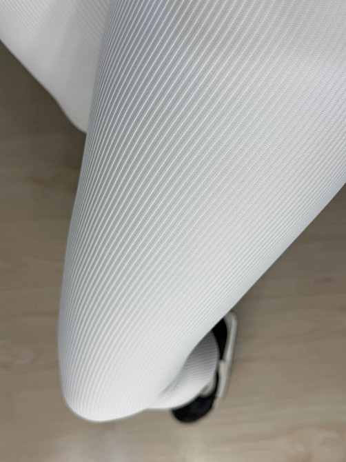 Лосины женские A-N 26001 в рубчик с широким поясом белые, белый, L Киев - изображение 14