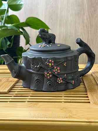 Чайник заварювальний ісинська глина 700 мл "Процвітання" темний Т2586-1 Київ
