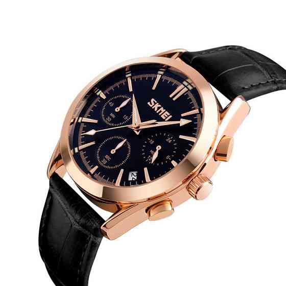 Мужские часы Skmei Prestige 9127 Black классические Винница