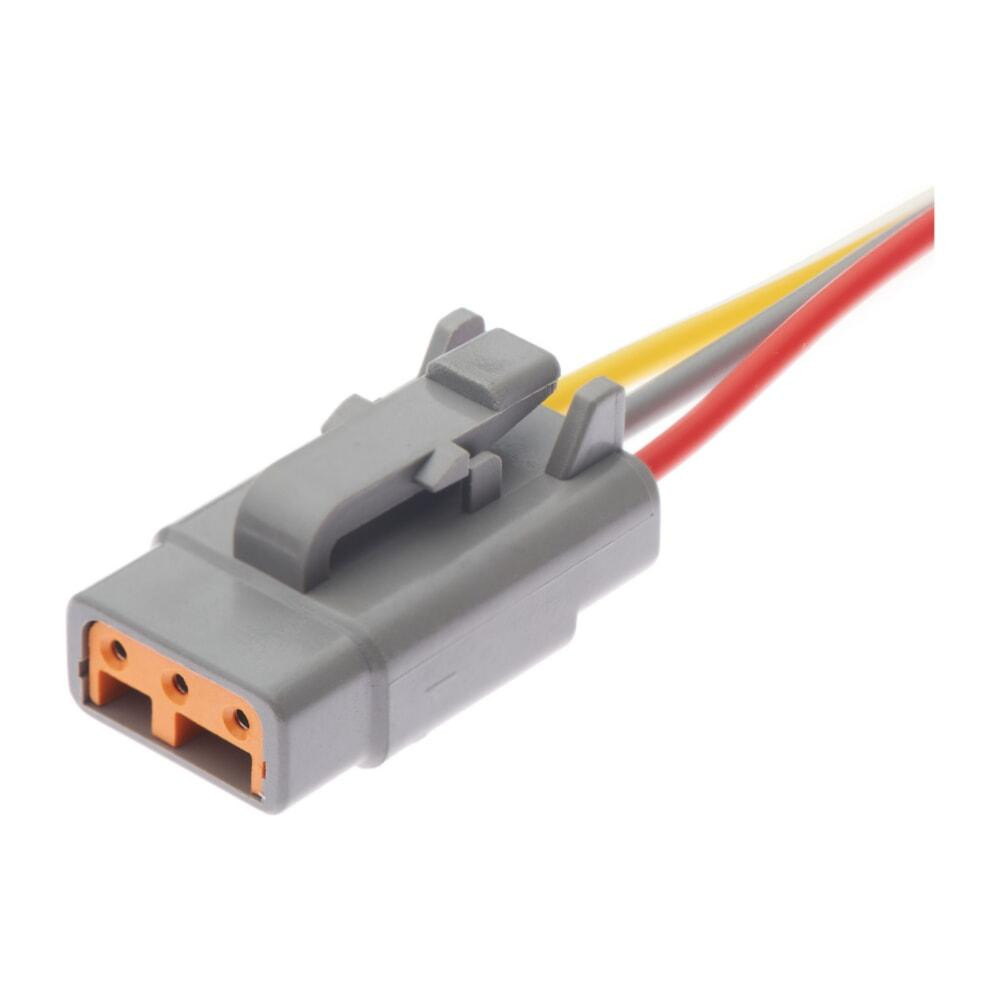 Роз'єм конектор с проводом, 3-кон., Спецтехника, DTM06-3S, DEUTSCH Америка, Британия, CAT, JCB, MAN 47414 Київ - фото 1