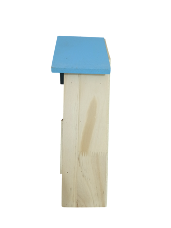 Деревяный домик для насекомых, пчел, и муравьев 20х12,2х12,2 см с подвесным креплением Германия голубой Киев