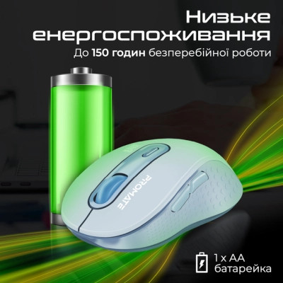 Мишка Promate Ken Wireless/Bluetooth Blue (ken.blue) Вінниця - фото 7