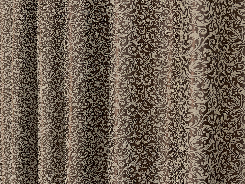 Комплект готових штор VR-Textil Софт Вензель № 2044ш(А) Коричневий з бежевим 100х275 см 2шт (31-0088) Київ - фото 8