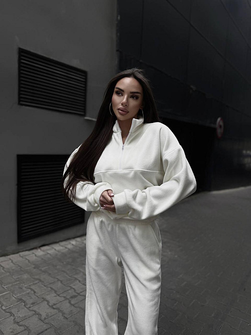 Женский удобный теплый костюм из флиса двусторонний Одесса - изображение 8