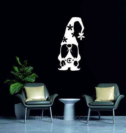 Декоративное настенное Панно «Гномик», Декор на стену 110*54 см, Белый Киев