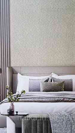 Обои виниловые на флизелине AdaWall Omega1.06х10 геометрия 3д фигуры полосы под бамбук зеленые золото 23205-4 Киев