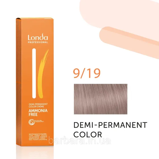 Тонуюча безаміачна фарба для волосся Londа Demi-Permanent Color 9/19 очень светлый блонд сандрє Киев