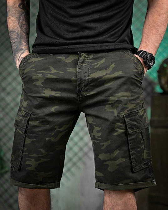 Городские милитари шорты  мультикам ВТ6020 Одесса - изображение 1