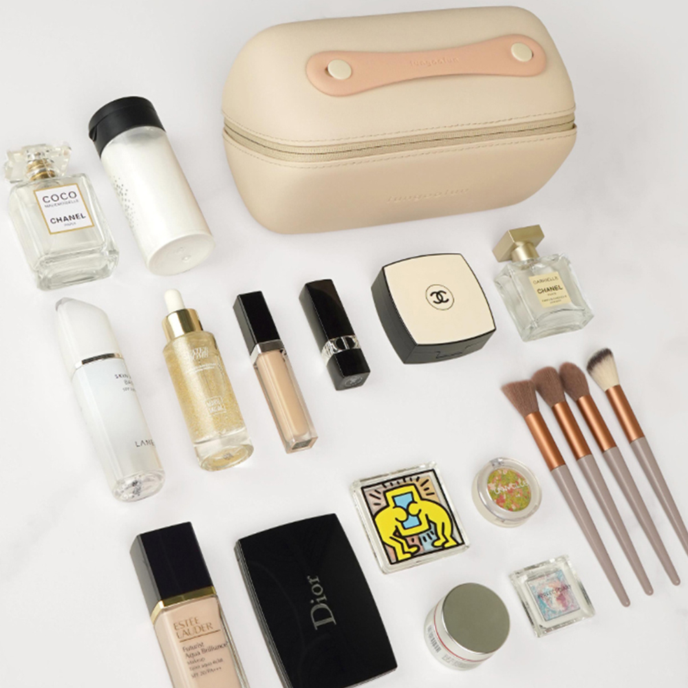 Косметичка силиконовая,дорожняя Fungoofun для аксессуаров в ваную и душ,водонепроницаемая на молнии,бежевая Каменец-Подольский - изображение 2