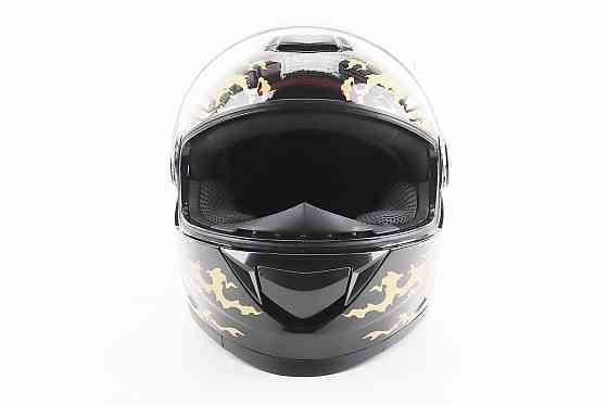 Шолом інтеграл, закритий BLD-М65 S (55-56см), ЧОРНИЙ/ЗОЛОТИСТО-СІРИЙ "Totem" Київ