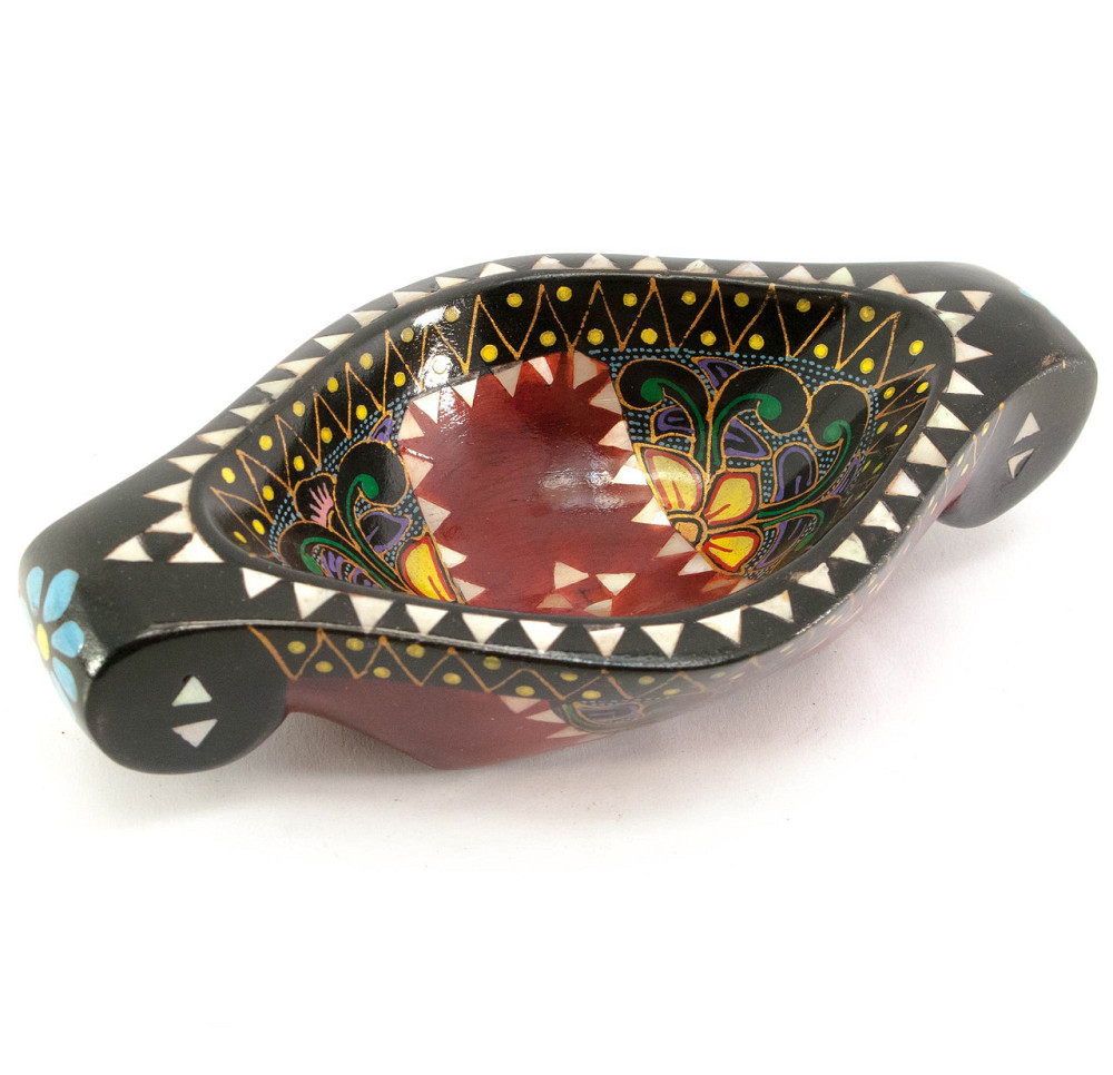 Братина з цільного дерева з перламутром Човна Київ - фото 1