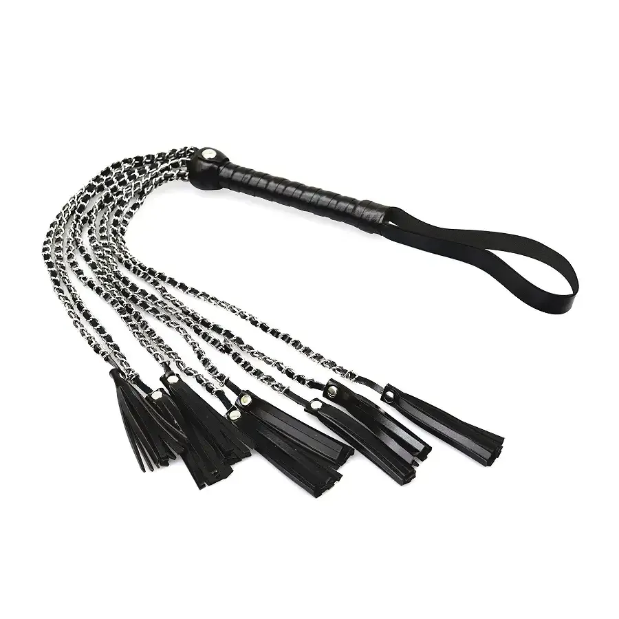 Ажурний батіг з екошкіри Art of Sex - Brianna, колір чорний Львів - фото 2