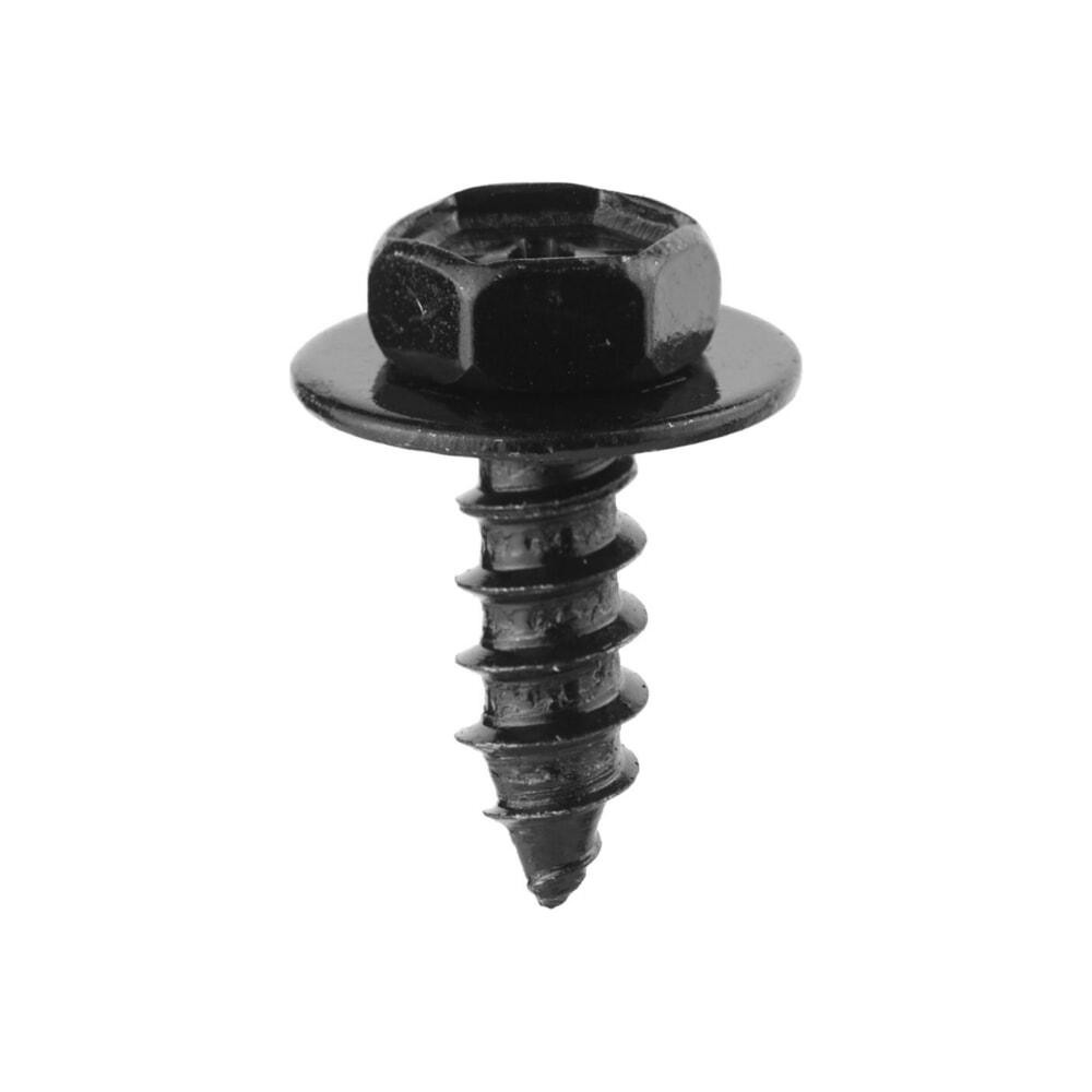 Саморізи, Під ключ і викрутку із шайбою, Чорний, Метал, Розміри (мм): T-16 T1-10 F-6.1 H-22.5 H1-17. Марка Київ - фото 1