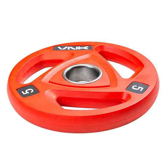 Блін для штанги VNK PRO міцний диск для силових вправ тренажерного залу і будинку 5 кг (1 шт) Київ