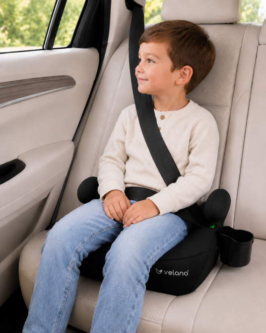 Бустер VELANO Primo i-Size 125-150 см, ISOFIX + подстаканник, black Киев - изображение 3