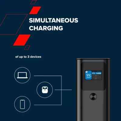 Батарея універсальна Canyon PB-2010 27000mAh PD/3.1/140Wh, in/out2xUSB-C PD/140W, outUSB-A/22.5W (CNE-CPB2010DG) Вінниця