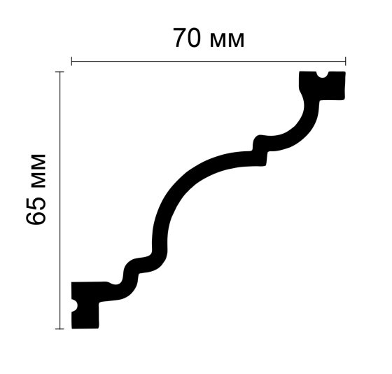 Карниз полимерный Grand Decor KH 918 Днепр