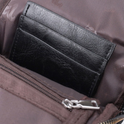 Сумка Vintage Женская слинг через плечо из экокожи Черная (22754) Винница - изображение 11