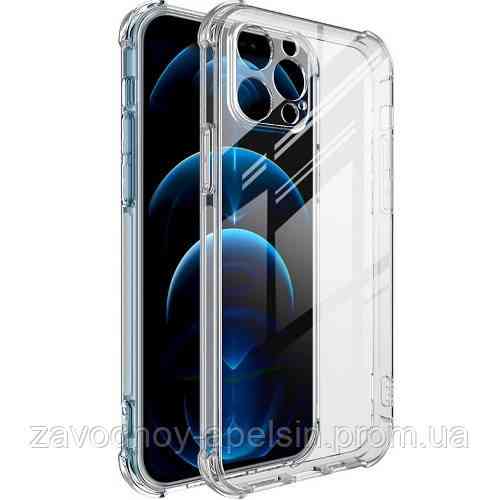 IPhone 12 pro max Прозорий чохол Антишок Одеса