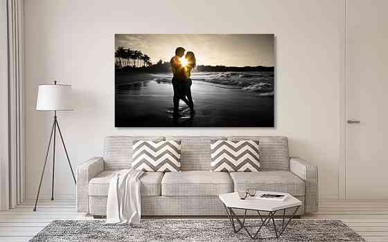 Картина холст в гостиную / спальню  Закохана пара  MLP_98 50x100 см Киев