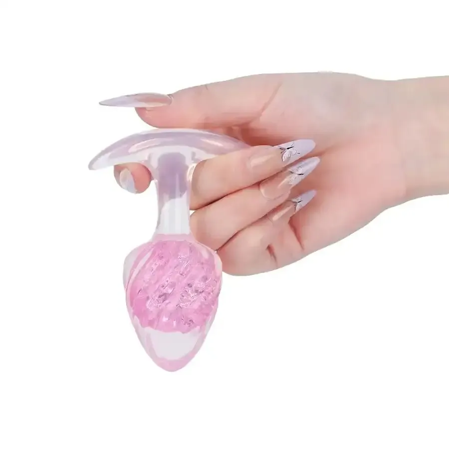 Анальна пробка Liebe Seele Icecream-shaped Crystal Anal Plug - Pink Medium Львів - фото 3
