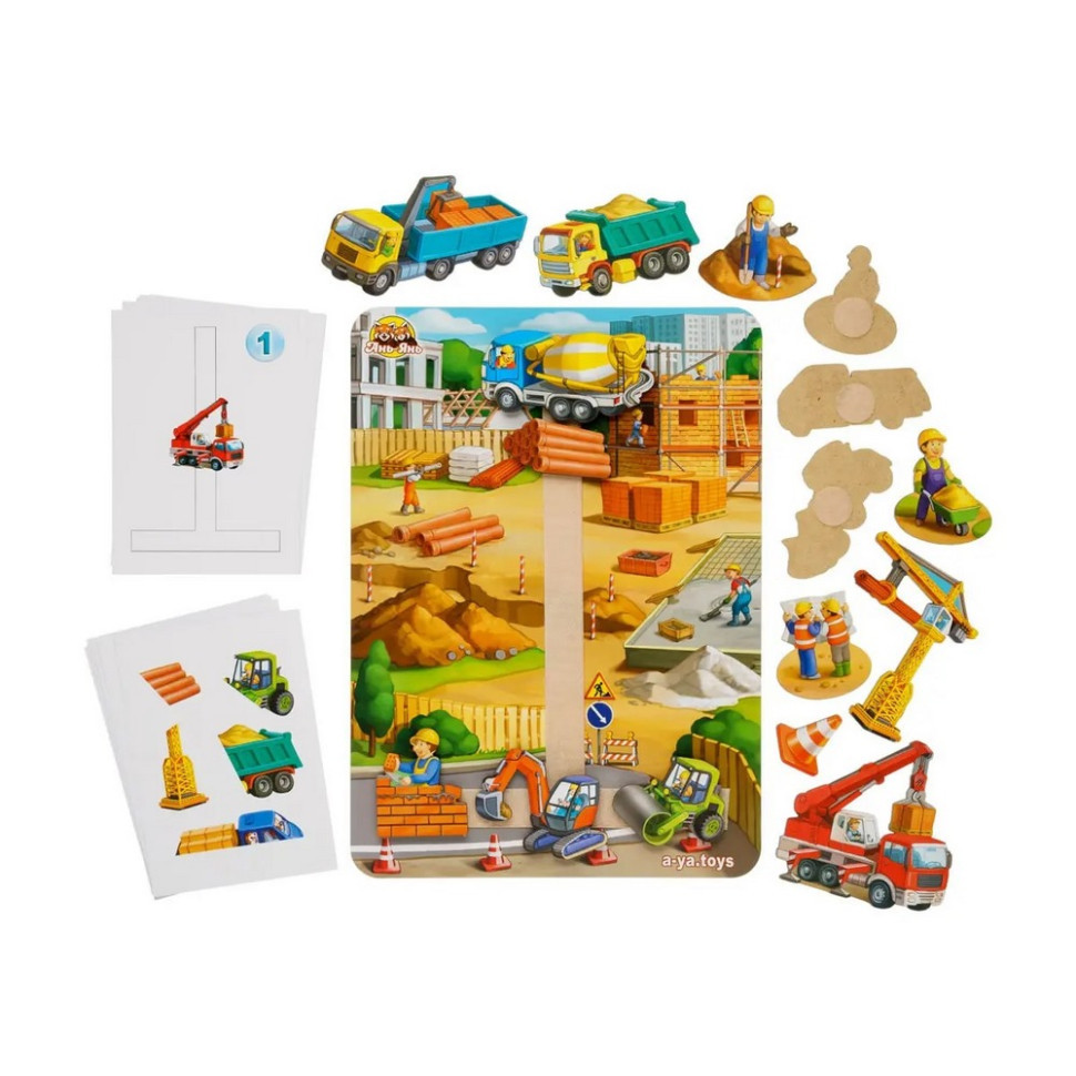 Деревянная развивающая игра на липучке 