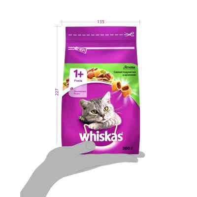 Сухой корм для кошек Whiskas с ягненком 300 г (5900951305719/5900951014086) Винница