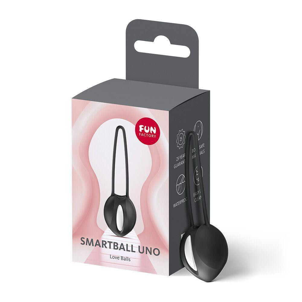 Вагінальна кулька Fun Factory SMARTBALL UNO Black, одинарна, діаметр 3,6 см Sex Aura Київ - фото 7