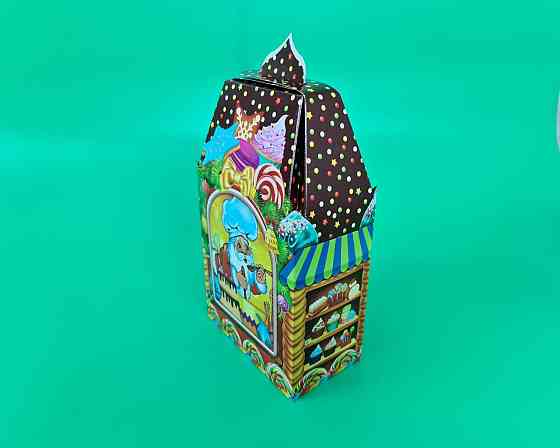 Новорічна коробка для цукерок No221 (700 г) Випічка Діда Мороза (25 шт.) Харків