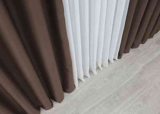 Шторна тканина із колекції "Bagema Rvs" 3м колір коричневий 1243ш Київ