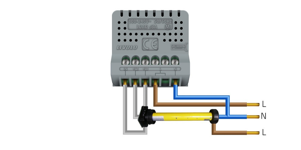 LIVOLO Розумний сенсорний вимикач для ролет LIVOLO чорний матове скло Коломия - фото 3