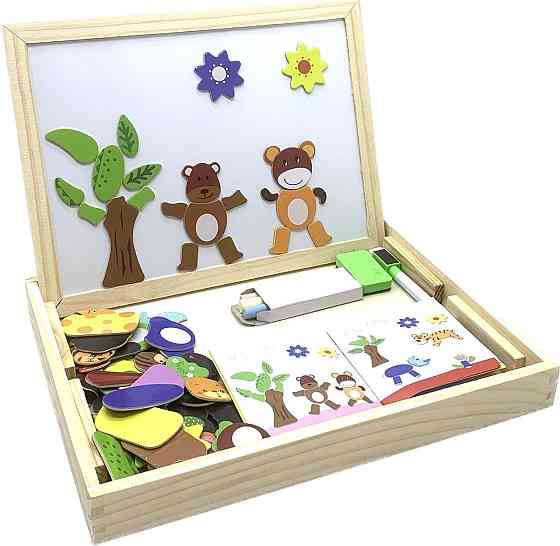 Дерев'яна іграшка Tree Toys Маленький фантазер із магнітною мозаїкою (MD 2083 B) Чернігів