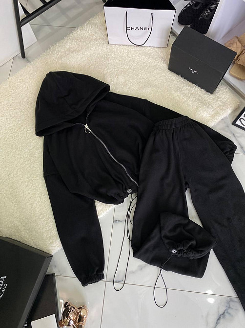 Жіночий трендовий  теплий костюм оверсайз з подвійного полар флісу Одеса - фото 1