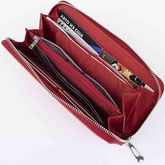 Кошелек женский ST Leather 18419 (ST45-2) очень надежный Красный Киев