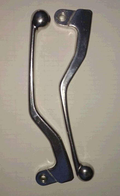 Важелі керма ЯВА 360, 634, 250 6V (пара) (алюміній) (хром, + втулка) (Тайвань) VCH Киев - изображение 1