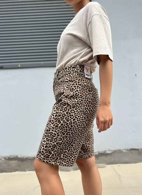 Шорты женские джинсовые X Denim 2082 Mom бермуды леопардовые коричневые, коричневый, 36 Киев - изображение 16