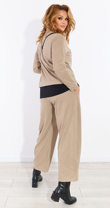 Стильний замшевий костюм зі штанами (48) Київ - фото 6