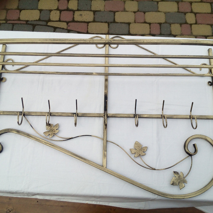 Вішалка кована настінна «Профіль великий» (M-030) для одягу Київ - фото 1