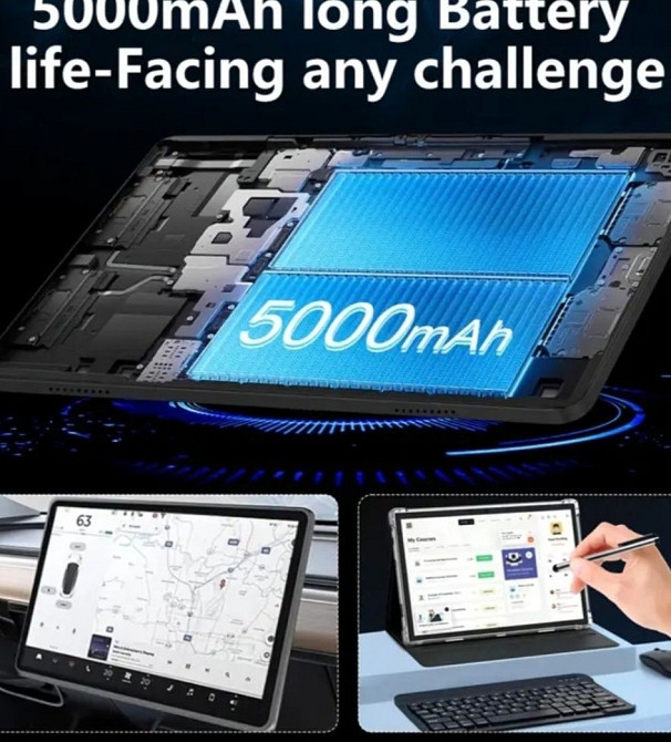 12/512 Gb, планшет, +чохол +клавіатура, новий, 10.1,sim, Android 13. Київ - фото 2