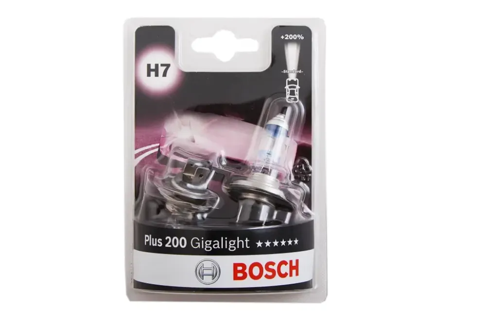 Лампа галогована 12В H7 Bosch 55 Gigalight +200% (2 шт.) Вінниця - фото 1