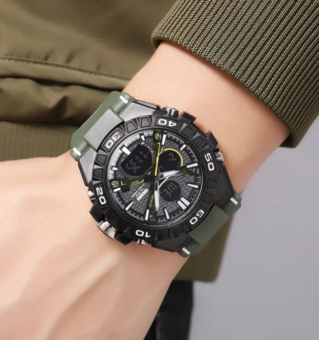 Годинник чоловічий наручний спортивний Skmei 2220 (Зелений) Київ - фото 6