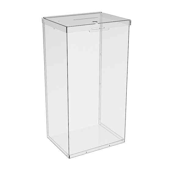 Ящик EKOSTAR с замком для пожертвований и сбора денег 260x200x500. Объем 26 литров Киев