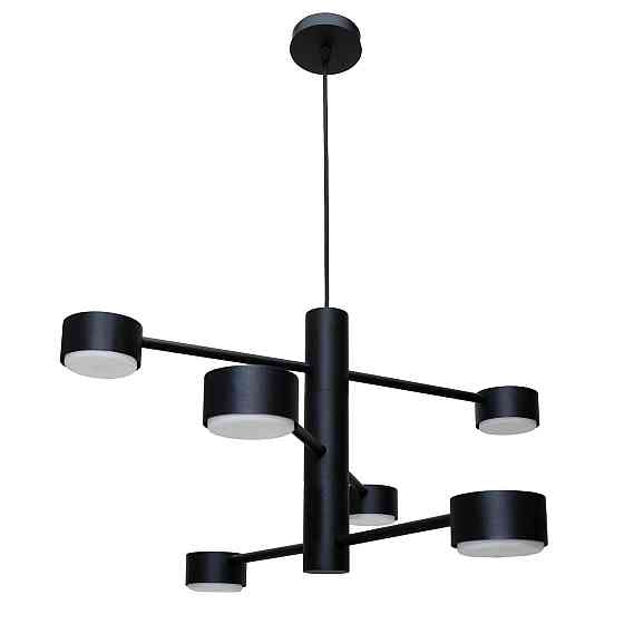 Люстра подвесная MSK Electric Copter на шесть плафонов GX53 черная NL 8043-6 BK Одесса