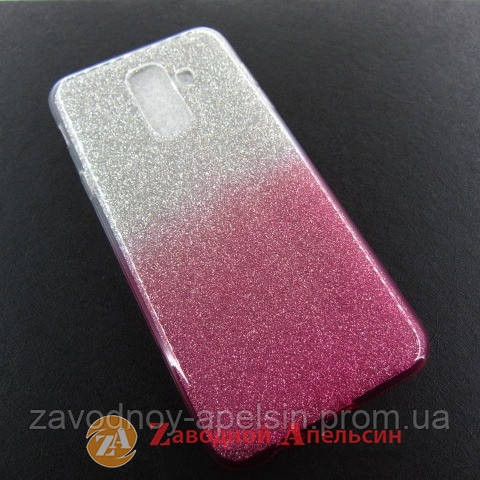 Samsung A6 plus A605 J8 J800 чохол блискітки двокольоровий Одеса - фото 1