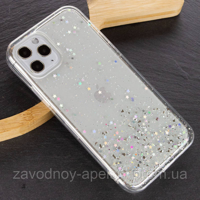 IPhone 11 Pro Чохол прозорий Блискітки Stars Одеса - фото 1