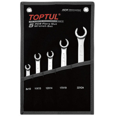 Ключ Toptul розрізний 5 шт. 8-24 мм (чохол) (GPAQ0502) Вінниця - фото 1