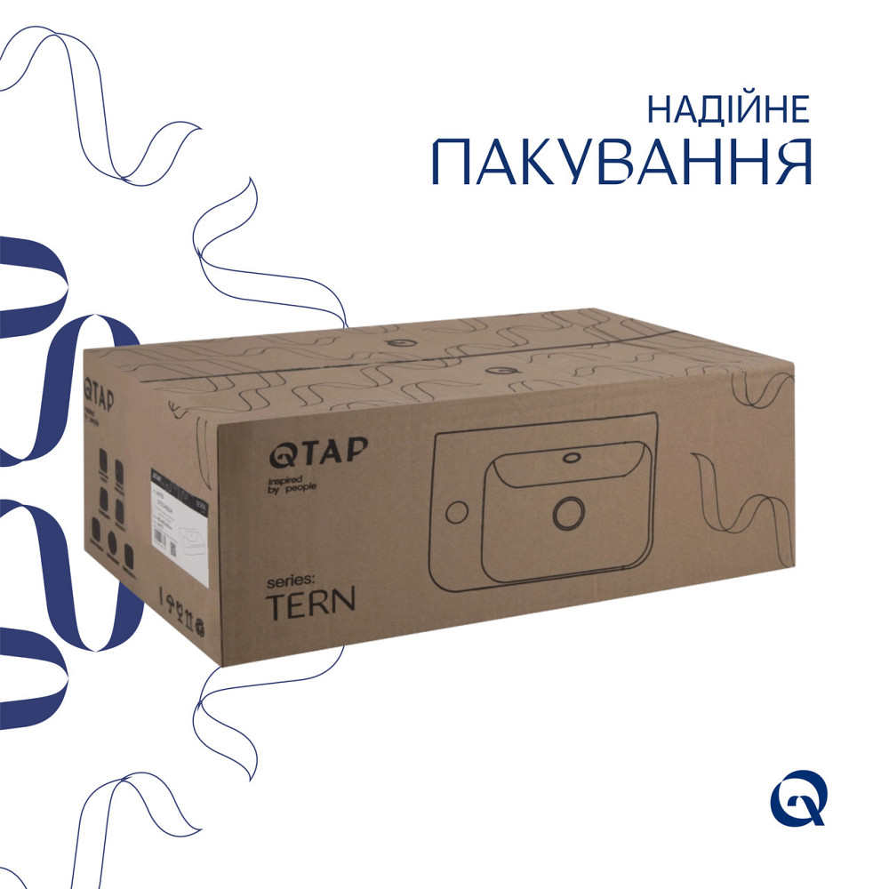 Раковина Qtap Tern 450х250х158 White QT1711H02LW Київ - фото 6