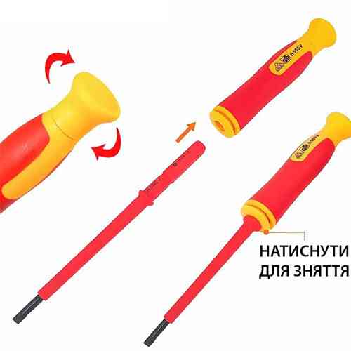 Набір викруток 8шт діелектричних 500В і 2 тримача для електрика, в чохлі Київ